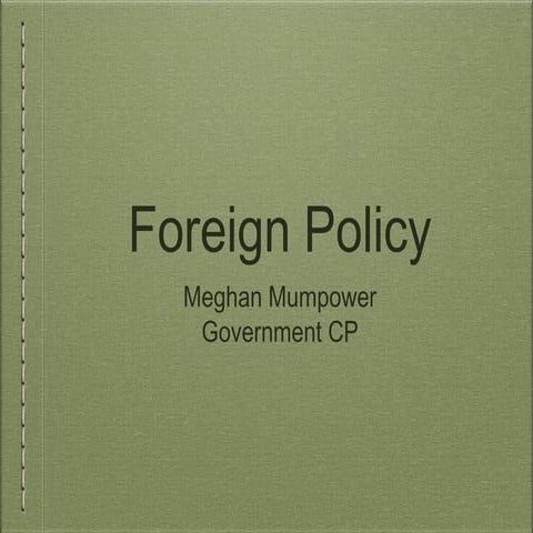 Foreign policy