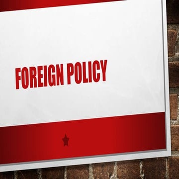 Foreign policy
