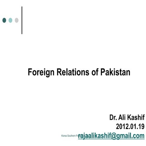Foreign policy of pakistan