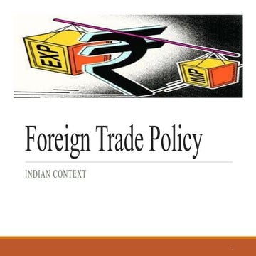 Foreign trade policy