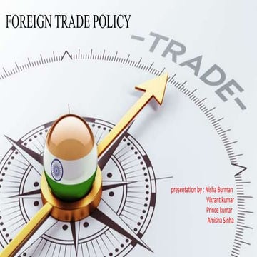 Foreign trade policy