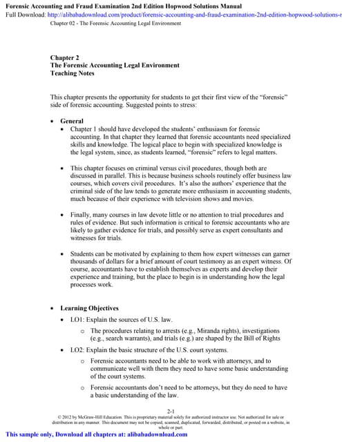 Forensic accounting and fraud examination 2nd edition pdf - swaggse