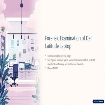 Comprehensive Forensic Analysis of Dell Latitude Laptop Digital ...