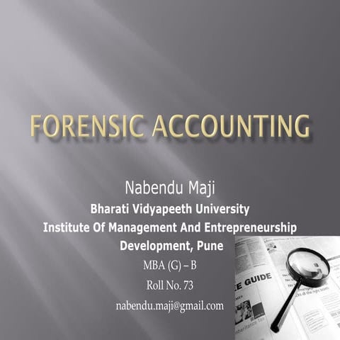 Forensic Accounting