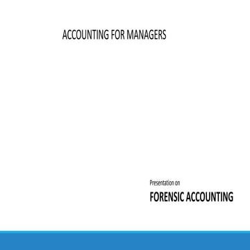 Forensic accounting
