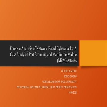 Forensic Analysis of Network-Based Cyberattacks presentation.pptx