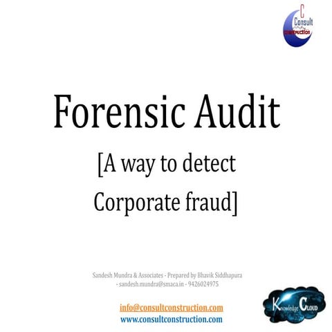 Forensic audit