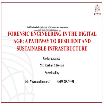 FORENSIC ENGINEERING IN THE DIGITAL AGE A PATHWAY TO RESILIENT AND ...