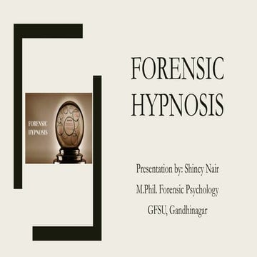 Forensic hypnosis1