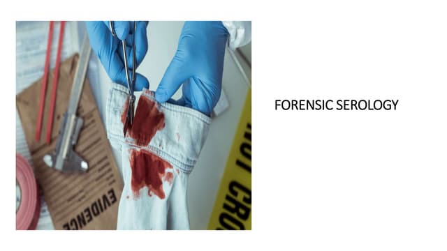 Vaginal Fluid Analysis - Forensic Biology | PPTX