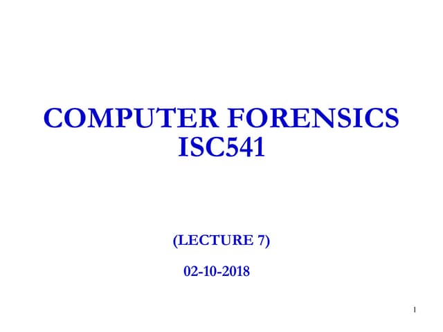 Computer Forensics