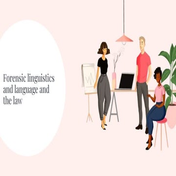 Forensic linguistics 