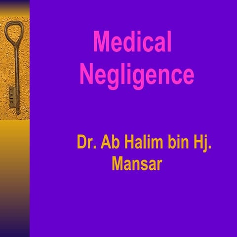 Forensic medicine   medical negligence
