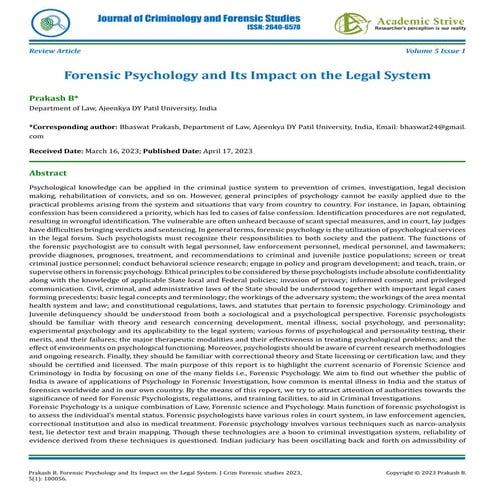 Forensic Psychology and Its Impact on the Legal System.pdf