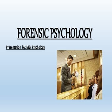 APA division of Forensic Psychology