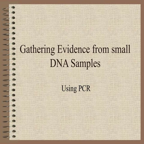 Forensics   pcr&electrophoresis.