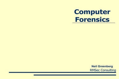 Computer Forensics