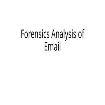 E-mail Investigation | PPTX