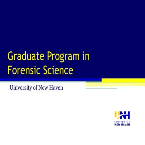 M.S. Forensic Science at the University of New Haven Overview