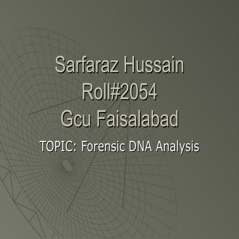 Forensic science dna | PPT