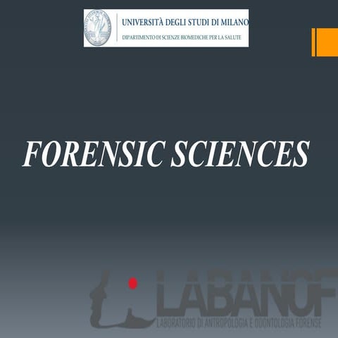 forensic sciences.pdf Universita degli studi di milano