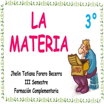 La materia
