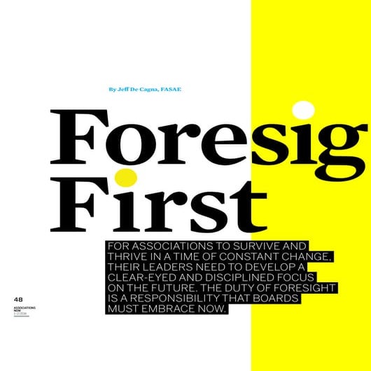 Foresight first (2016)