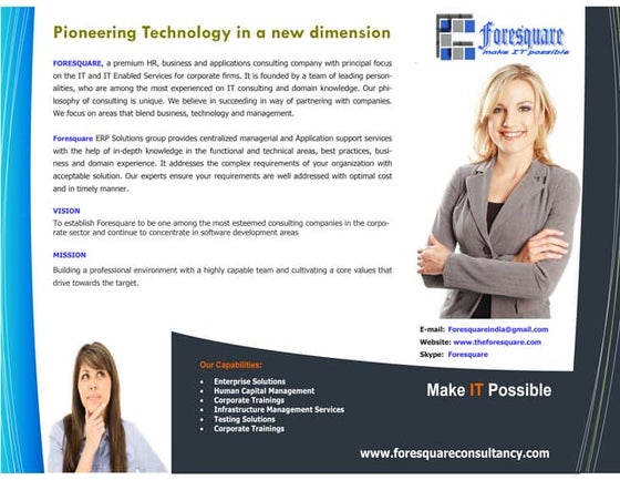 Foresquare presentations