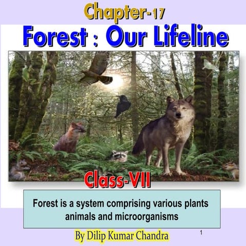 17. Forests- Our Lifeline by Dilip Kumar Chandra