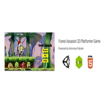 Forest assassin 2 d platformer game