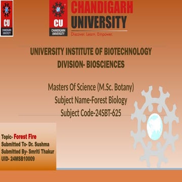 Forest Biology dealing with (ForestFire).pptx