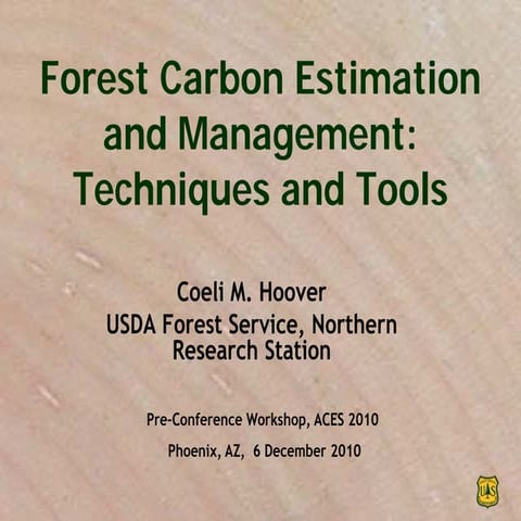 Forest Carbon Estimation and management, techniques and tools.pdf