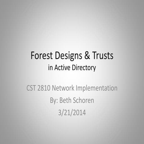 Forest Designs & Trusts