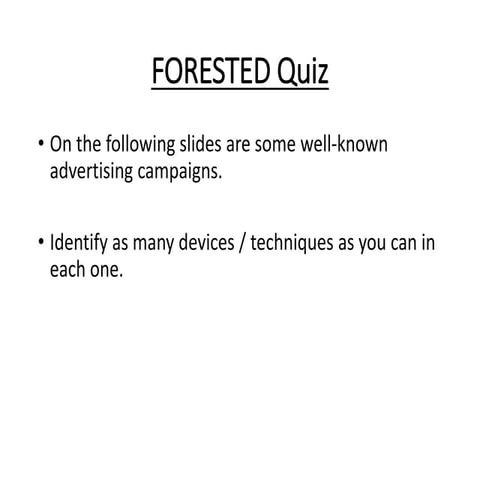 Forested quiz