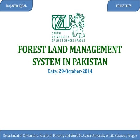 Forest land mangement system in pakistan