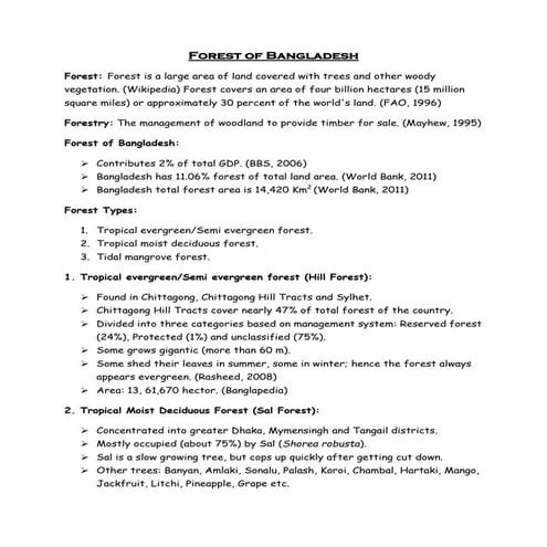 Forest of bangladesh