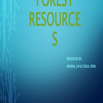 Forest Resources Environmental Studies Pptx