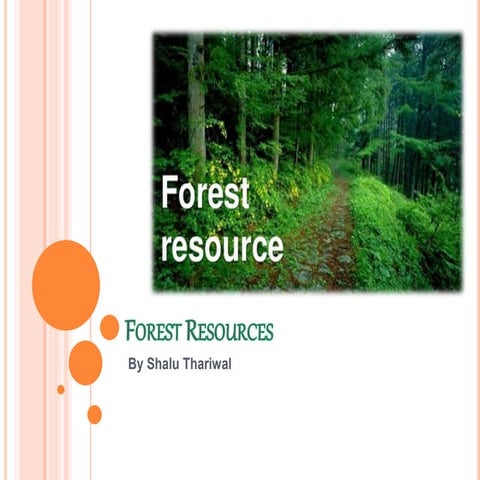 Forest resources