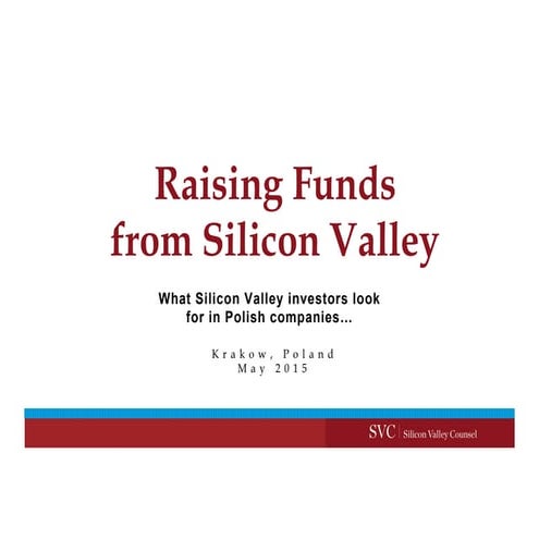 European Startups -- Raising Funding in Silicon Valley