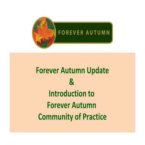 Forever Autumn - A Falls Prevention Project - Initial Project Overview ...