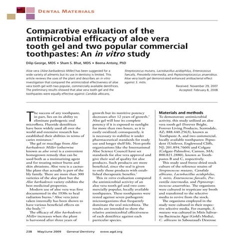 FORMULATION AND EVALUATION OF HERBAL TOOTHPASTE | DOCX