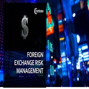Foreign  exchange risk management