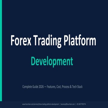 Forex Trading Platform Development Company | Fourchain | PDF