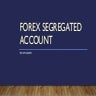 Forex Segregated Account 