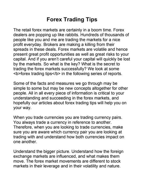 Forex 101 an educational guide for beginners
