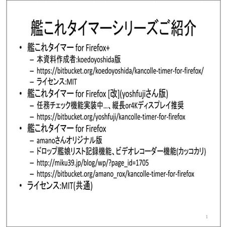艦これタイマーシリーズご紹介