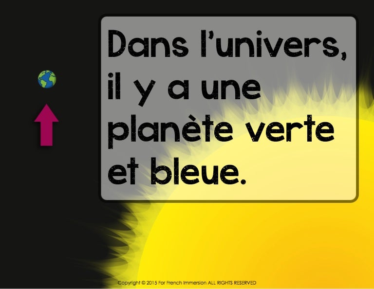 FRENCH Earth Day Le Jour de la Terre