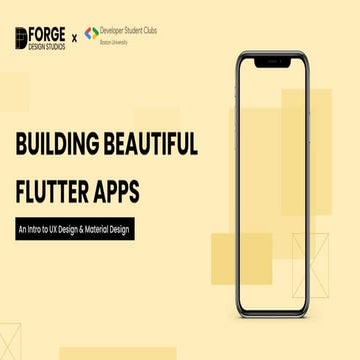 Building Beautiful Flutter Apps