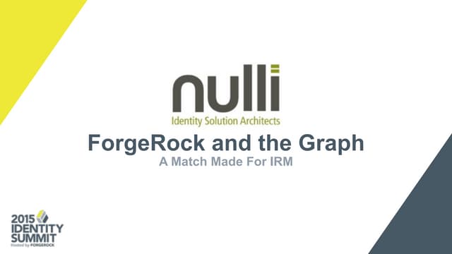 ForgeRock and the Graph: A Match Ma...
