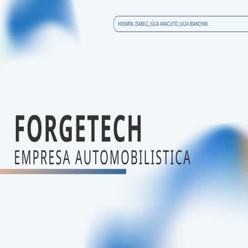 Forge Tech - Via Meet.pptx Apresentações | PPTX